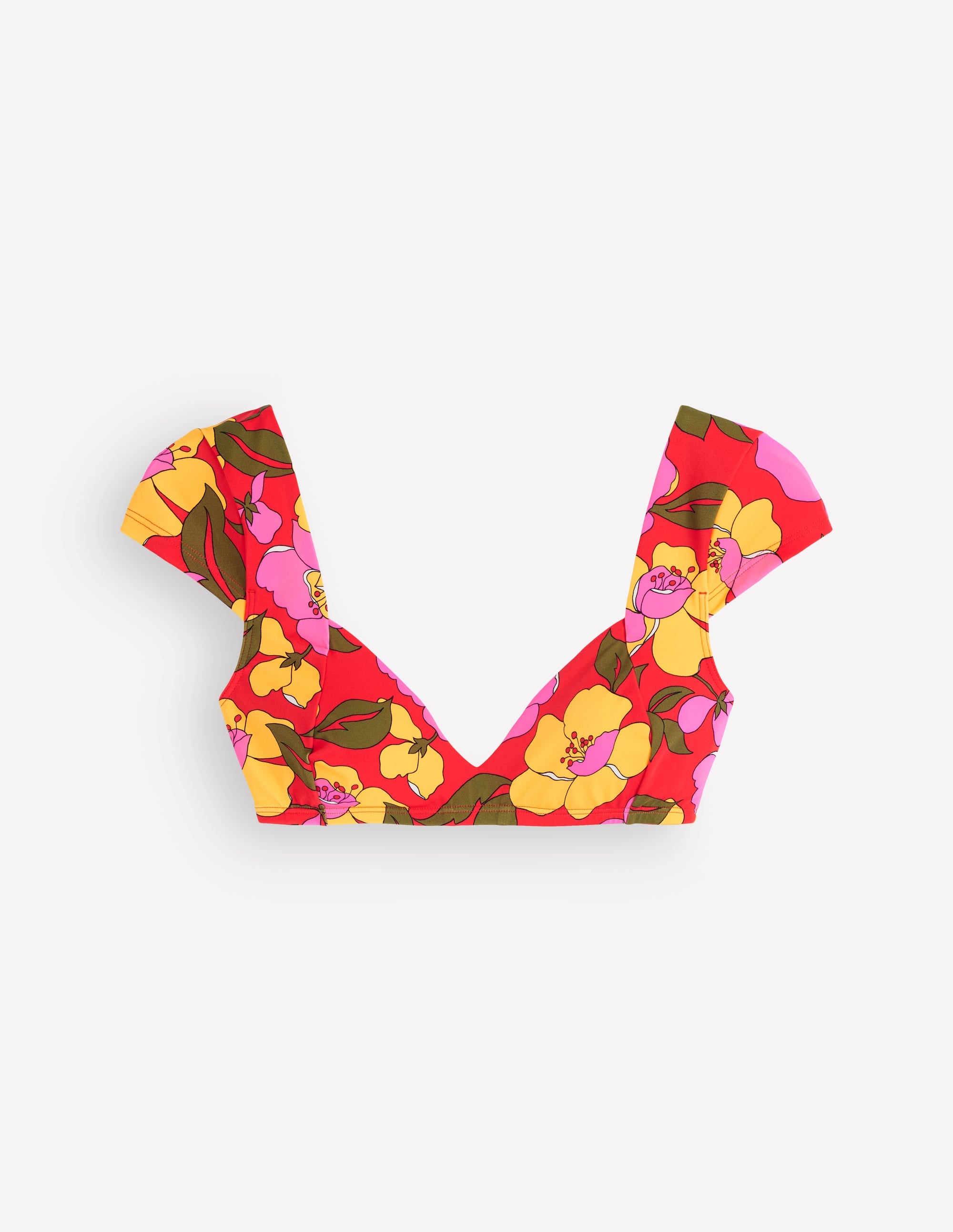 Sweetheart Sleeve Bikini Top