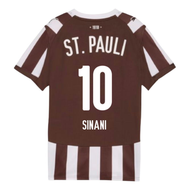 2025-2026 St Pauli Home Shirt (Kids) (Sinani 10)