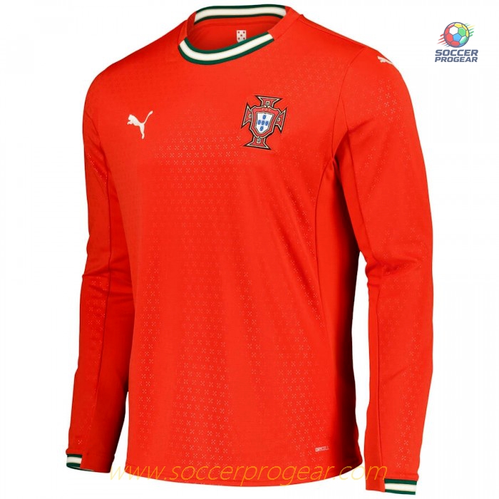 Portugal Home Football Team Jersey 2025 Collection 2026 Long Sleeve