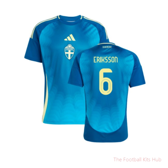 [LK] 2025/26 Sweden Womens Team Away Shirt (Unisex) (Eriksson 6)