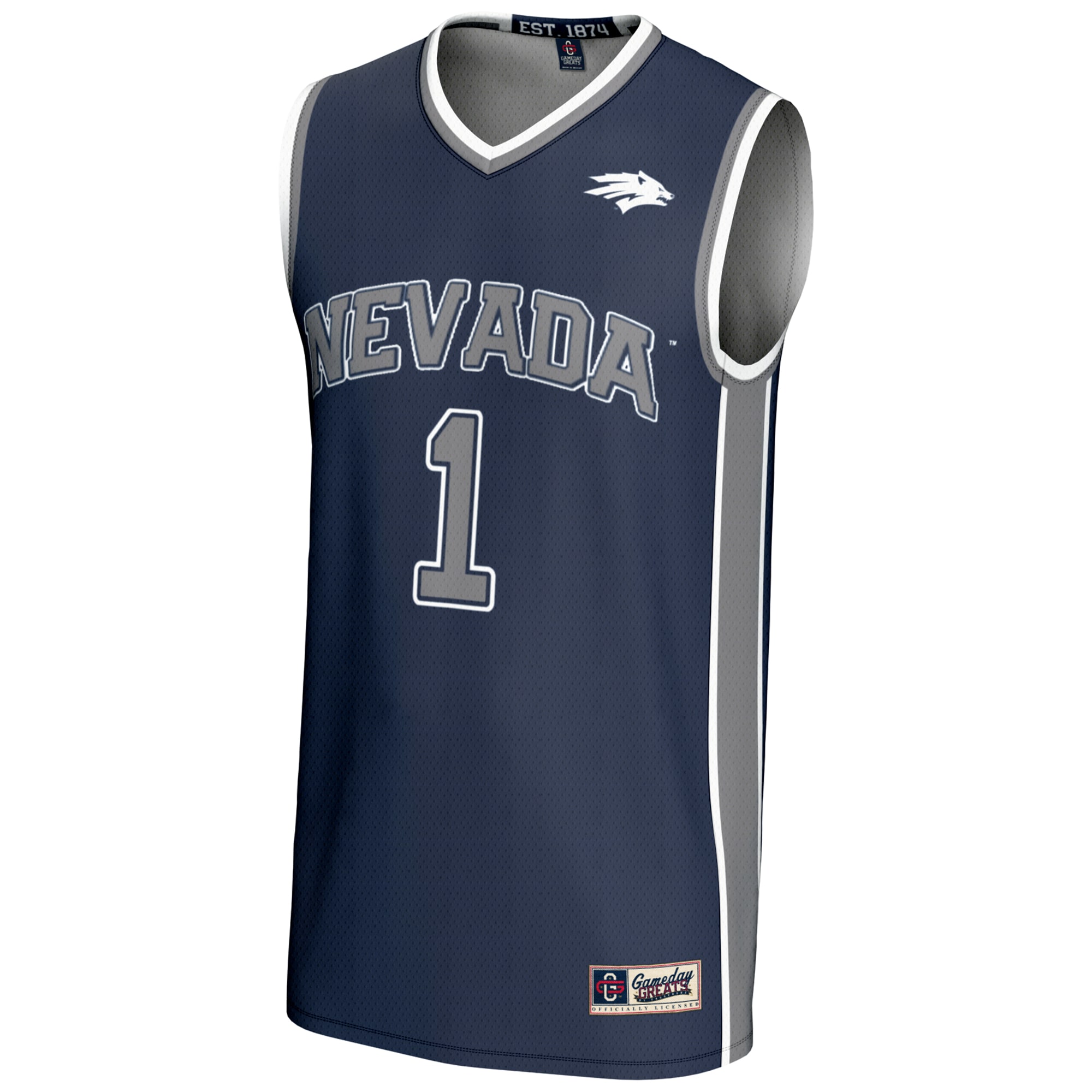 [NJP] Nevada Wolf Pack GameDay Greats Youth Lightweight Basketball Jersey - Navy