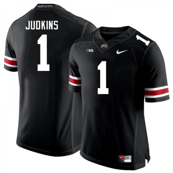 Men Ohio State Buckeyes Quinshon Judkins #1 Nike Black Performance