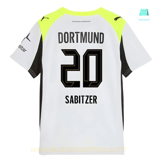 2025-2026 Borussia Dortmund Away Shirt (Kids) (Sabitzer 20)