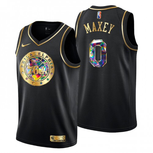 Black PHI Philadelphia 76ers #0 Official Jersey Game Day Wear