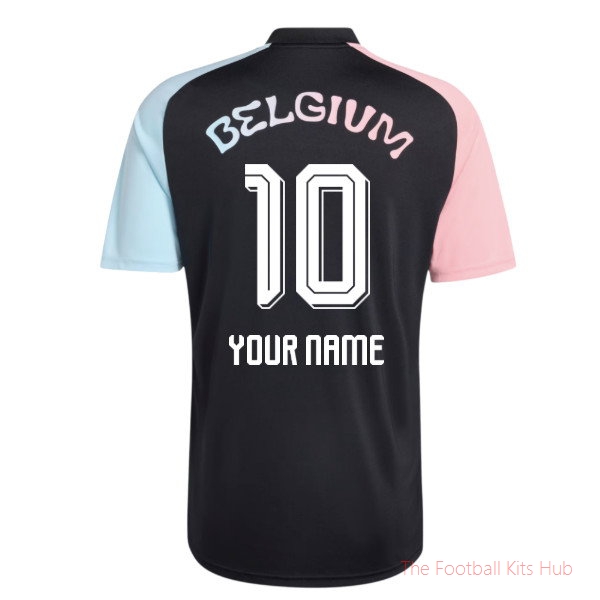[LK] 2026/27 Belgium Away Pre-Match Shirt (Black) (Your Name)