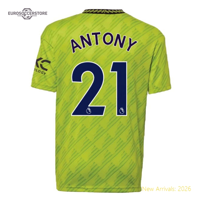 2022-2023 Man Utd Kids Comfortable Jersey Antony Climacool