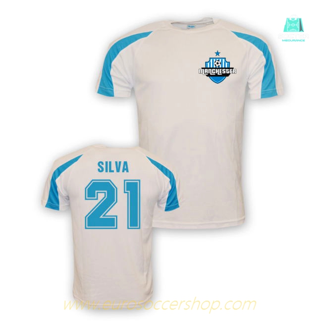 David Silva Man City Sports Training Jersey (white)