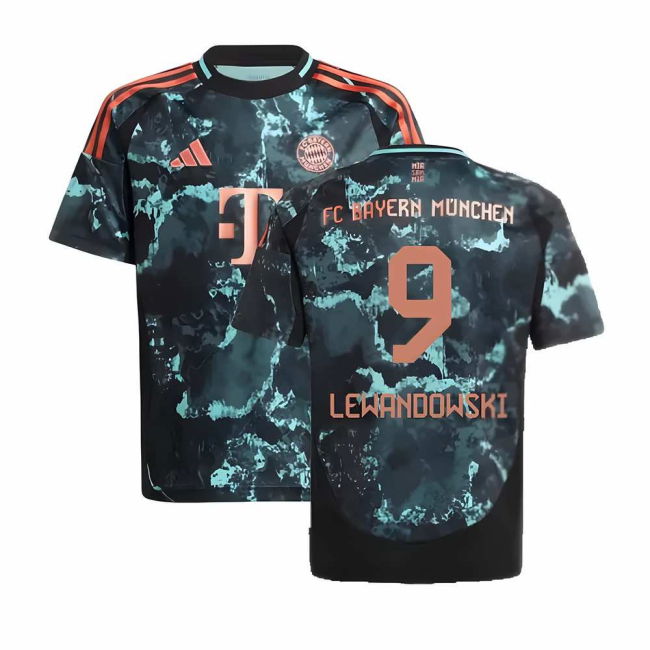 Official Bayern Bayern Munich Away Shirt Kids Lewandowski #9 Elite...