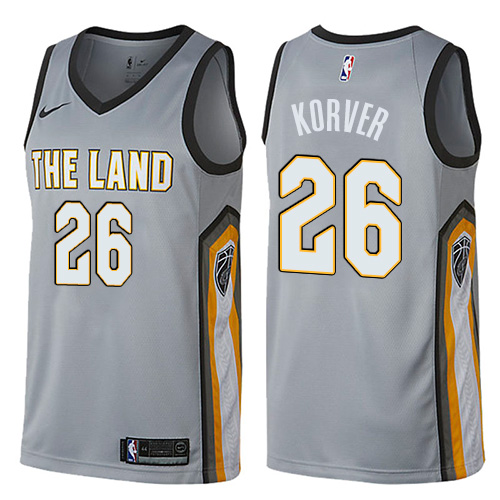 Gray Cleveland Cavaliers #26 Nike Classic Jersey Basketball Jersey