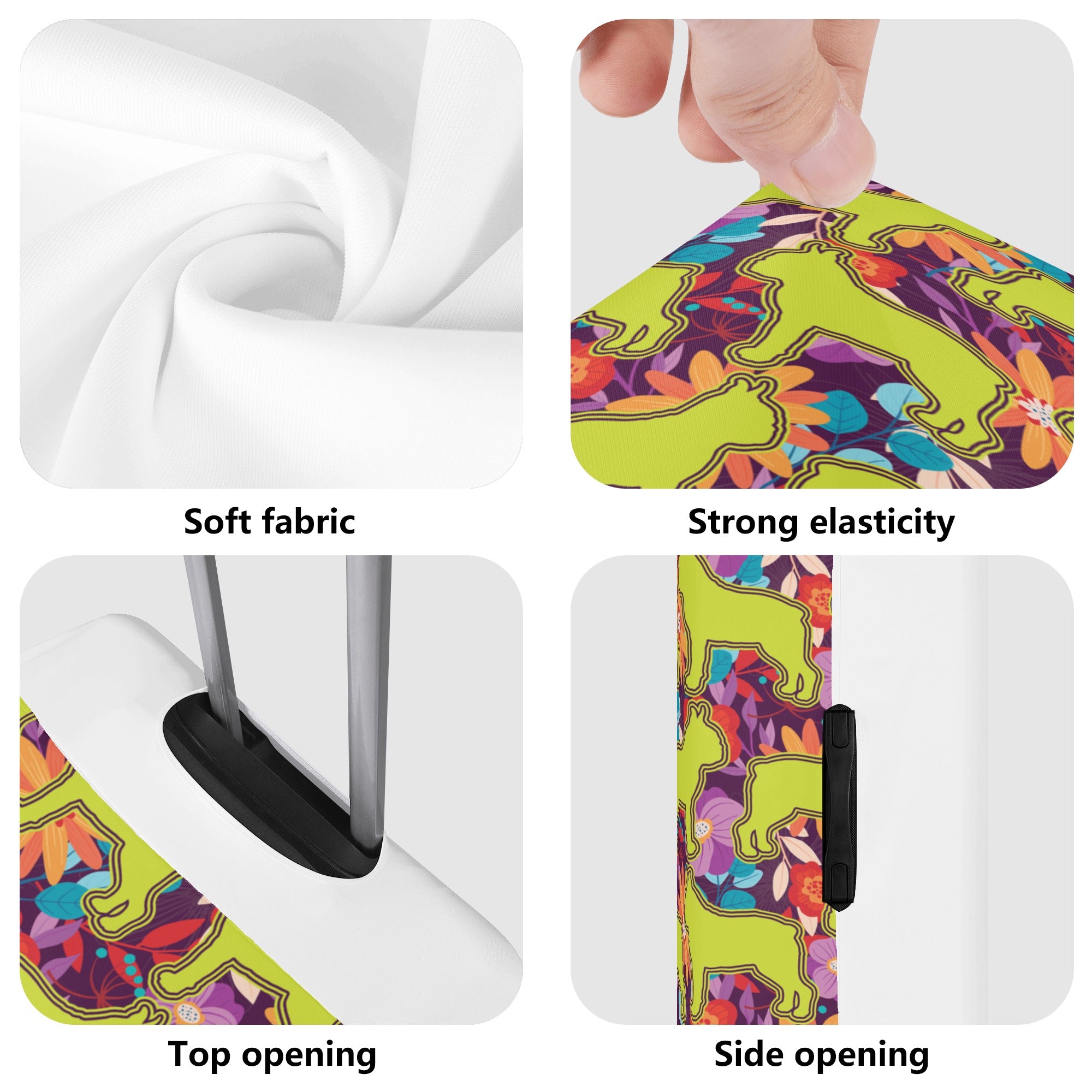 French Bulldog Lexi Luggage Cover For Boston Terrier Lovers Durable Dog Item