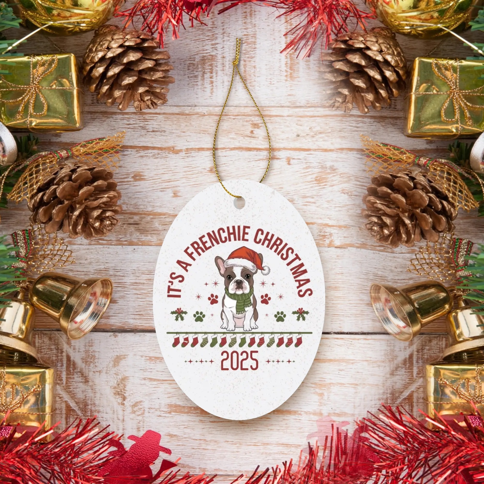 Comfortable Premium Loaf - Bulldog Christmas Ornaments Winter Wear