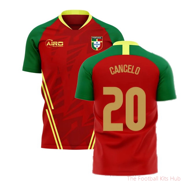 Portugal 2025-2026 Home Concept Football Kit (Airo) (Cancelo 20)