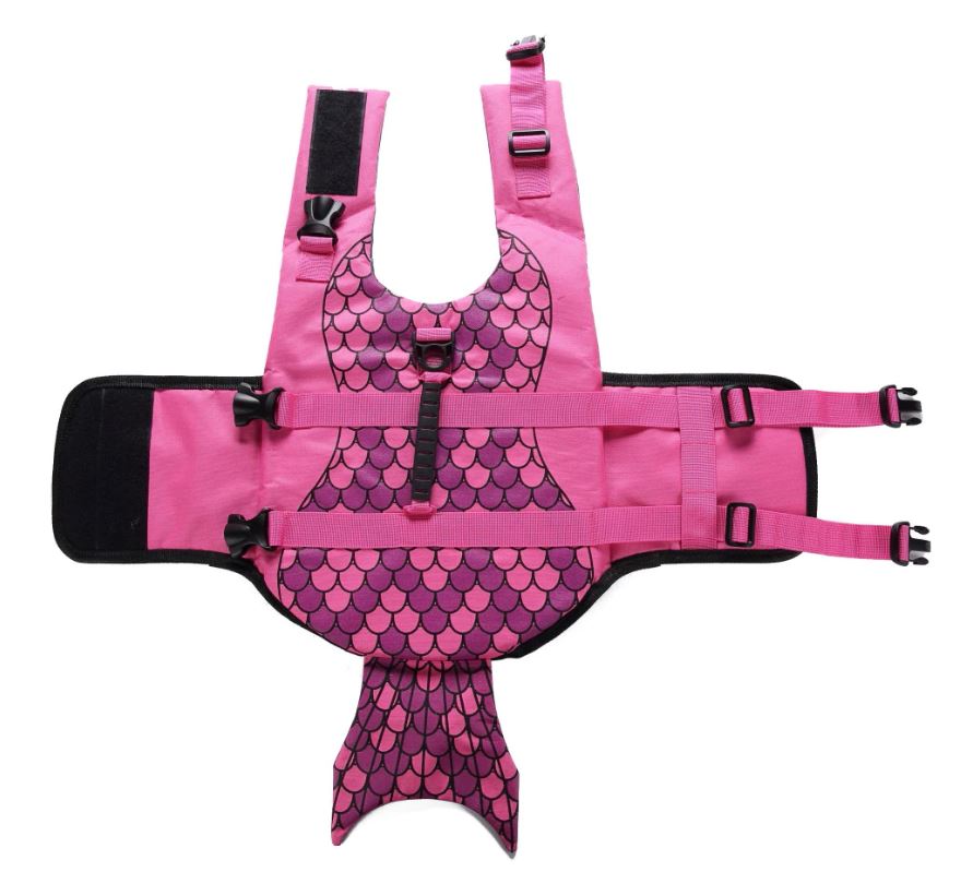 Frenchie-Fan Jacket Swimwear For French Bulldogs : Shark Life Vest (w...