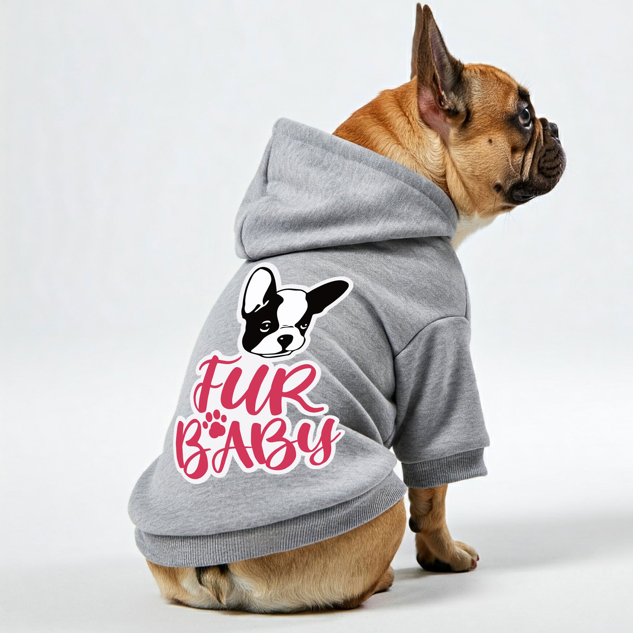 Stylish Fur Baby - Personalized French Bulldog Hoodies With Funny Quo...