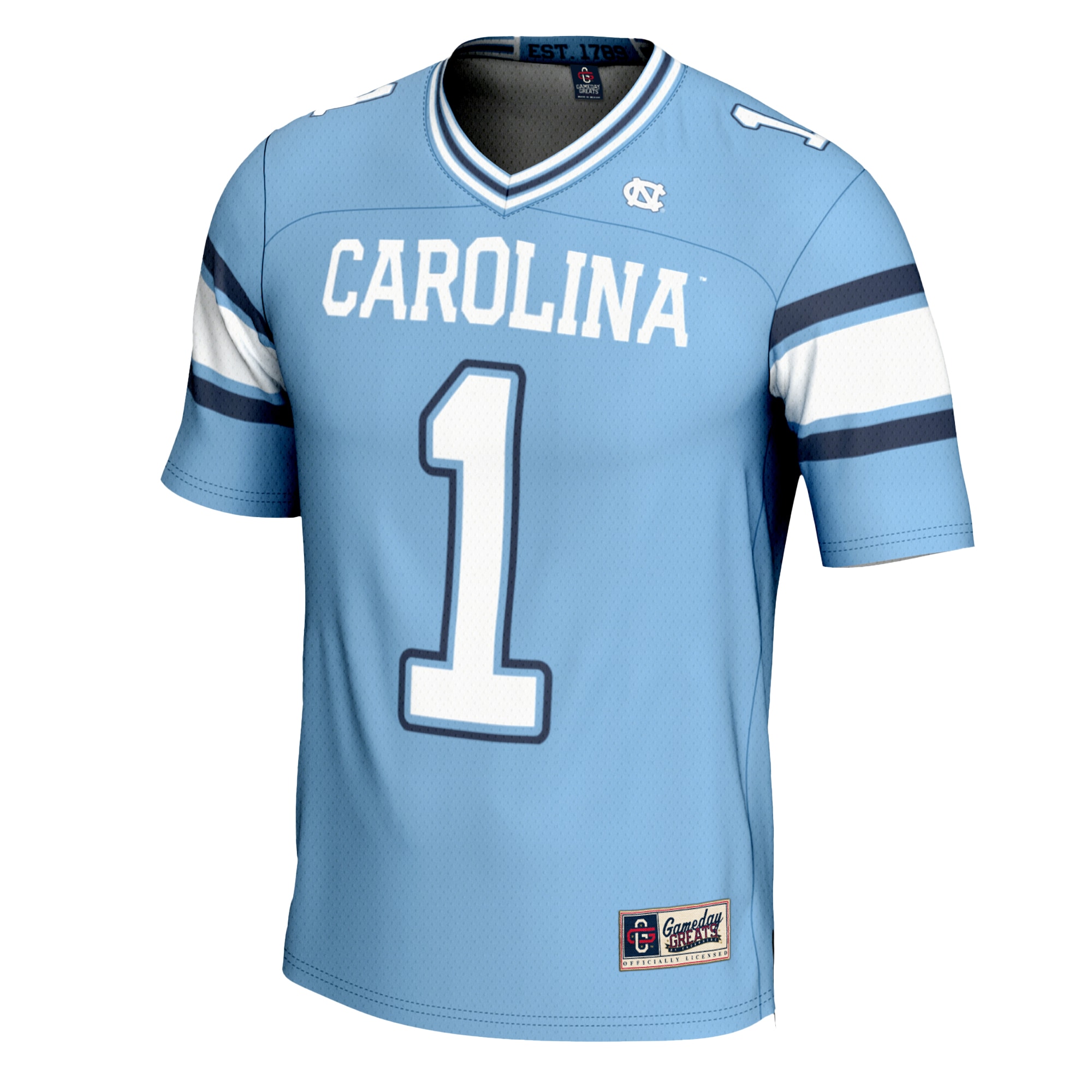 [NJP] North Carolina Tar Heels GameDay Greats Youth #1 Football Jersey - Carolina Blue