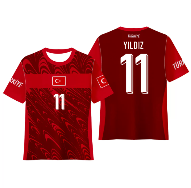 [HP] Turkey Kenan Yıldız 11 White Home Jersey Women 2026 World Cup