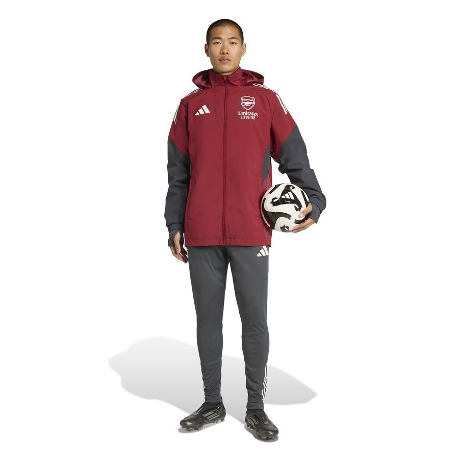 Arsenal Travel Jacket Tiro 25 All Weather Eu Collegiate Burgundy/dark