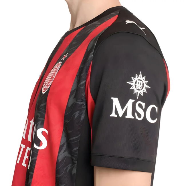 2025-2026 Home Shirt by AC Milan (Adult