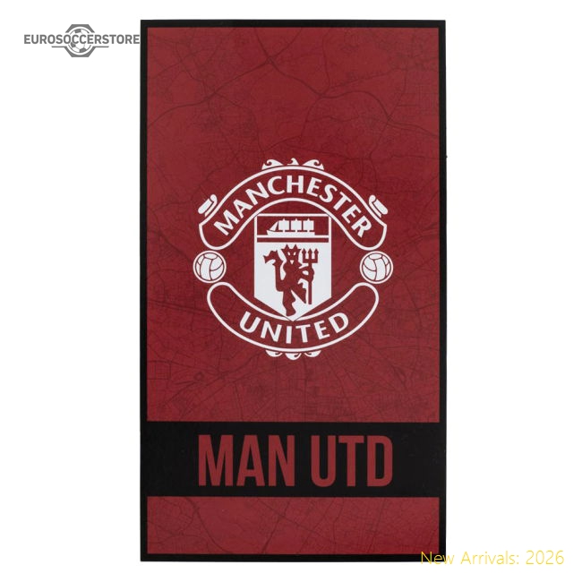 Manchester United Fc Identity Towel - Excellent Value - Official Edition