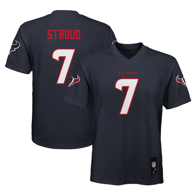 C.J. Stroud Houston Texans Youth Replica Player Jersey - Nav...