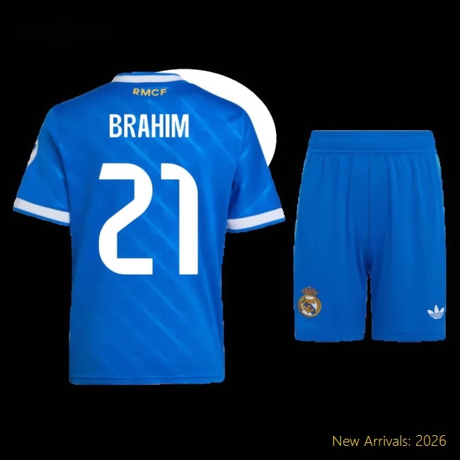 Child-friendly Mini Football Team Brahim Jersey 2025-2026 Stretchy