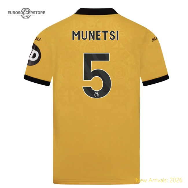Wolverhampton Wanderers Children 2025 Home Jersey For Football Match Day Match Day Essential