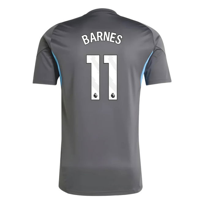 Newcastle 2025-20 Training Football Shirt with Barnes Printing L S