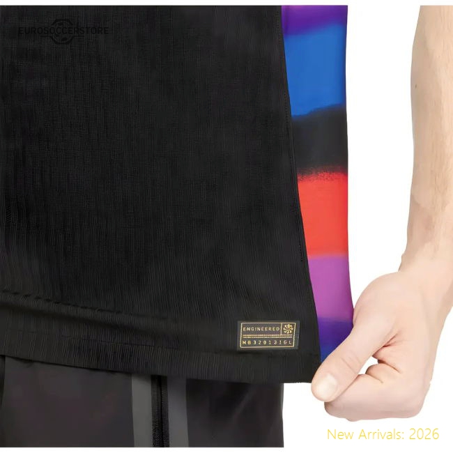 2025-2026 England WEC Authentic Away Shirt (Black) - Mens