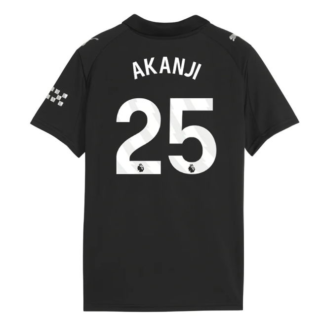 Top Tier True Football Man City Away Shirt Kids Akanji #25 Fresh L...