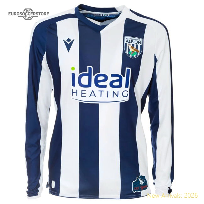 Elite 2025-2026 West Brom Wba Home Shirt Ls - Official Edition