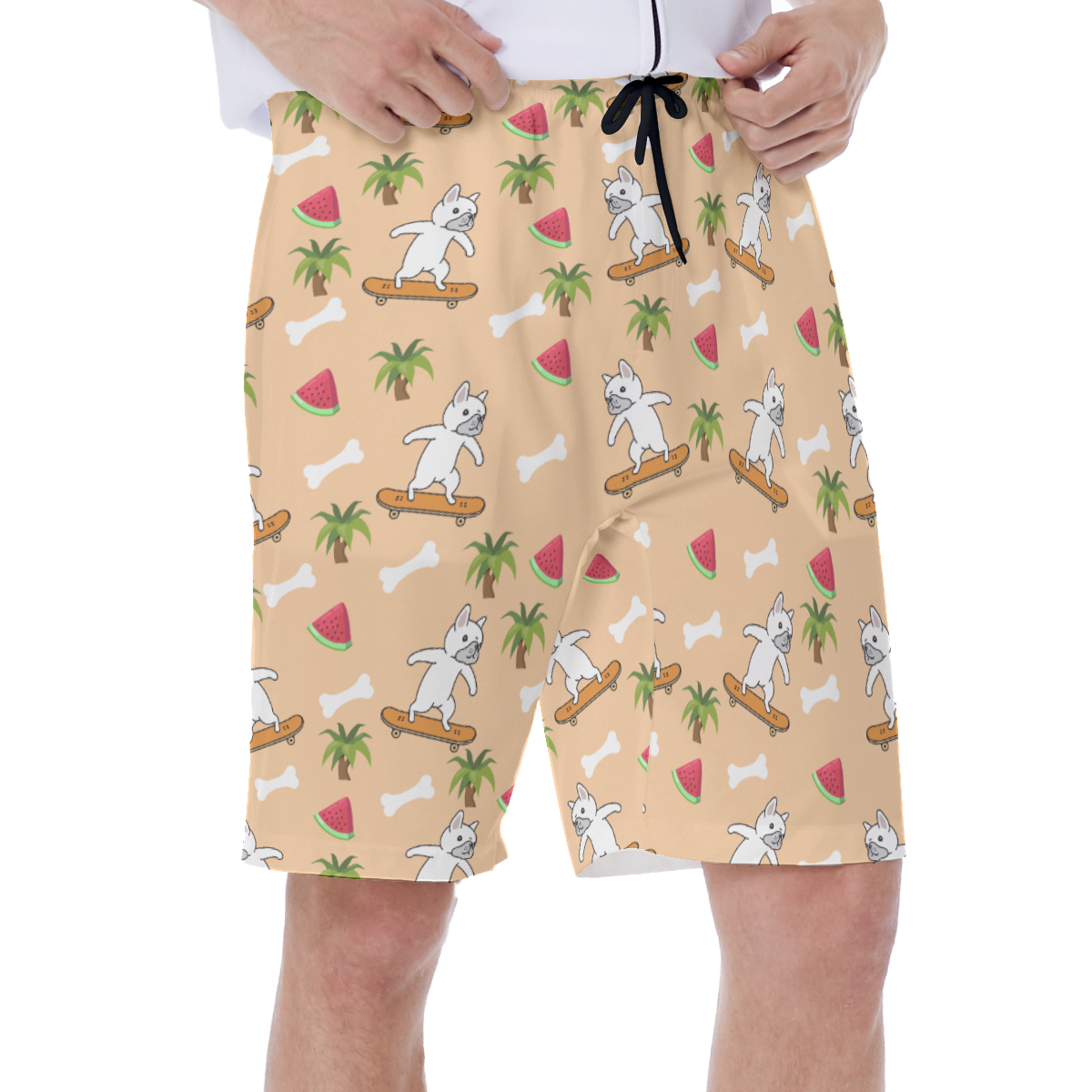 French Bulldog Lover Kobe Men's Beach Shorts Casual Everyday Product