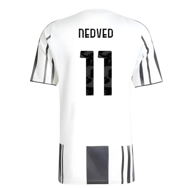 Unique Exclusive Quality Juventus Home Collector Jersey (Nedved 11)