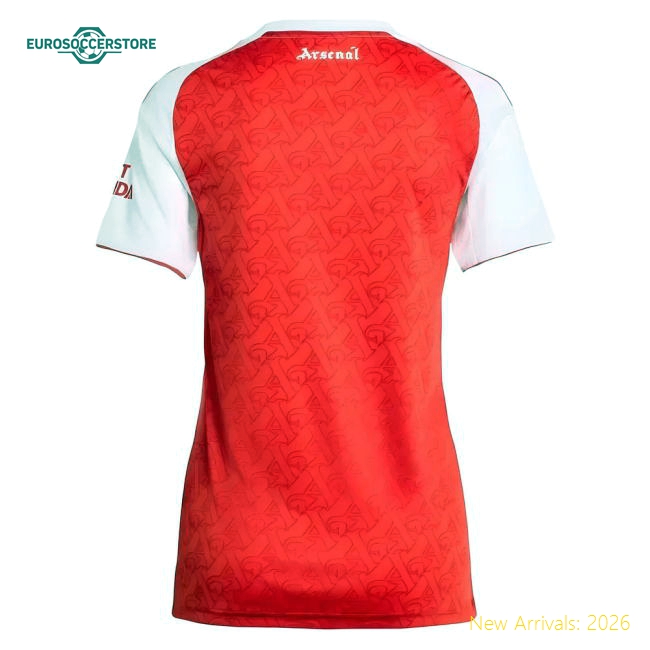 S Arsenal Female 2025 Home Jersey Shirt Football Fan Game Day Apparel