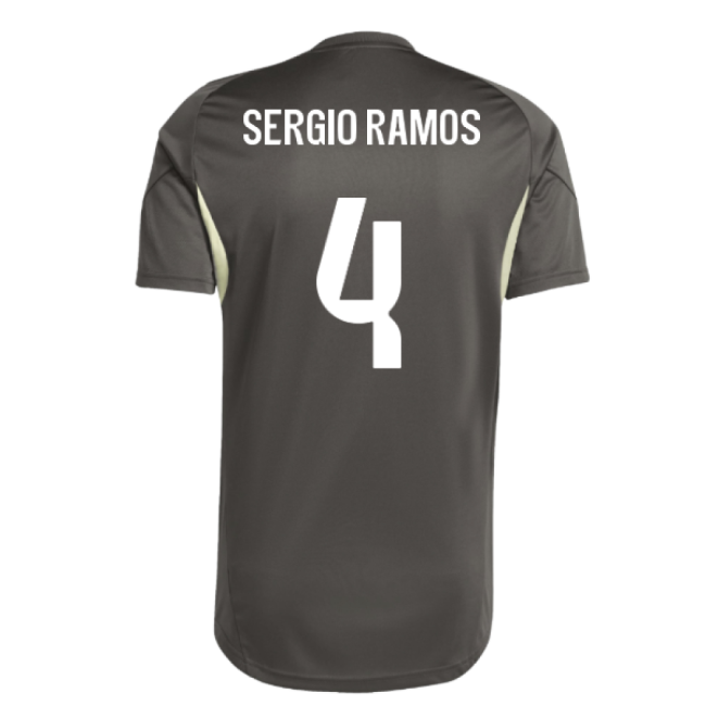Official 2025-2026 Real Madrid Training Jersey (Utility Grey) (Sergio Ramos