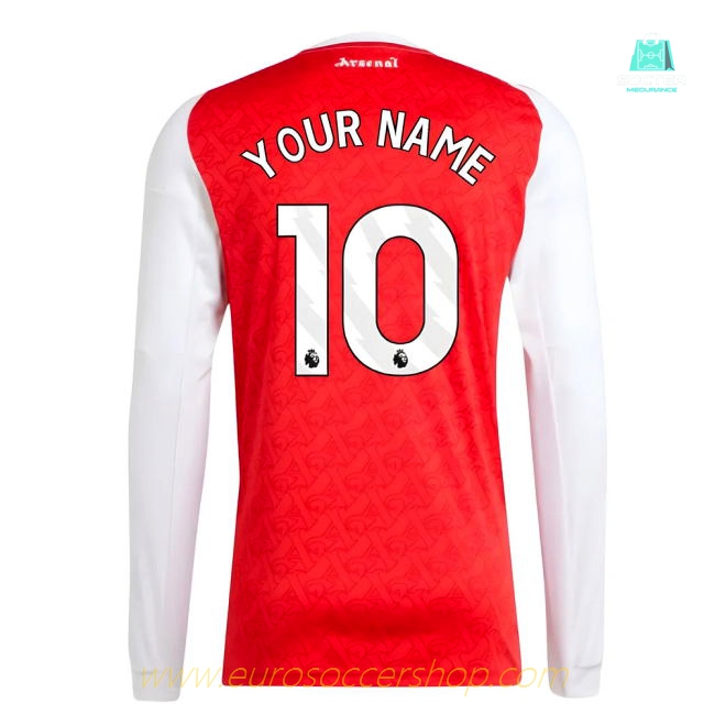 2025-2026 Arsenal Long Sleeve Home Shirt (Your Name)