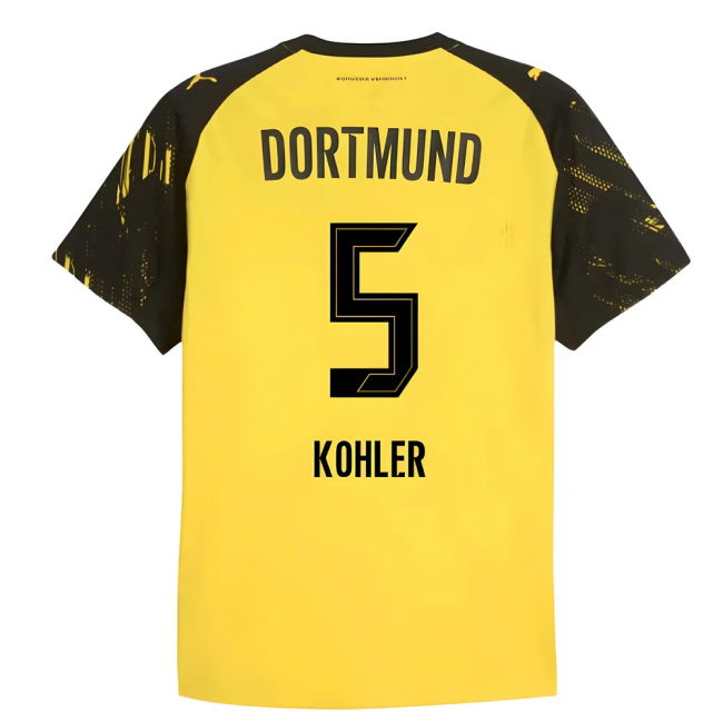 2025-2026 Home Shirt by Borussia Dortmund Authentic (Unisex