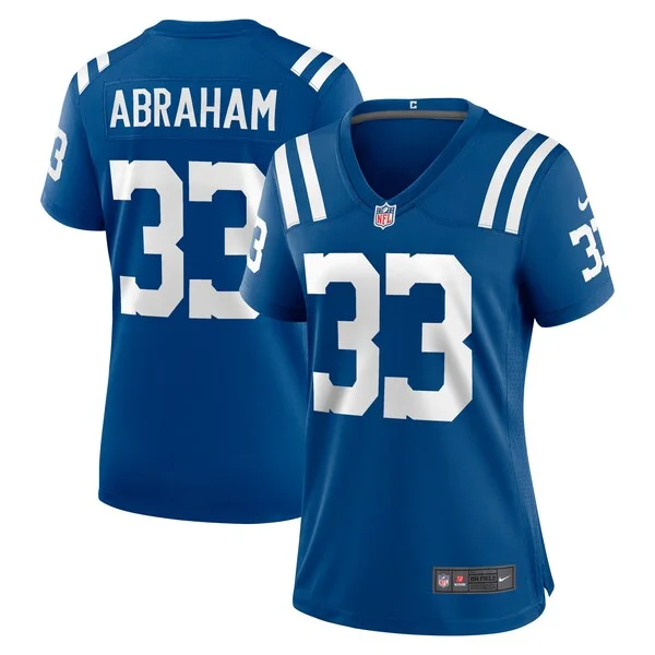 None Micah Abraham Game Jersey - Royal | NFL Player Jersey | NFL Footb