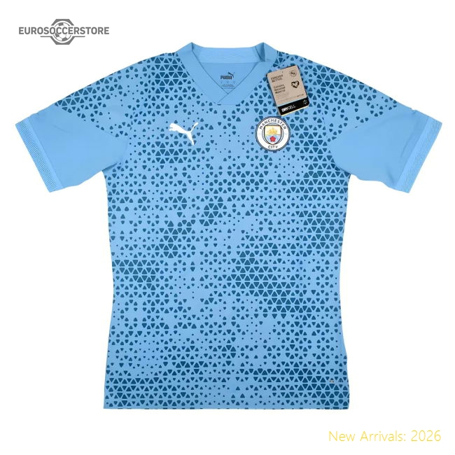 2023-2024 Man City Training Jersey Pro (Light Blue)