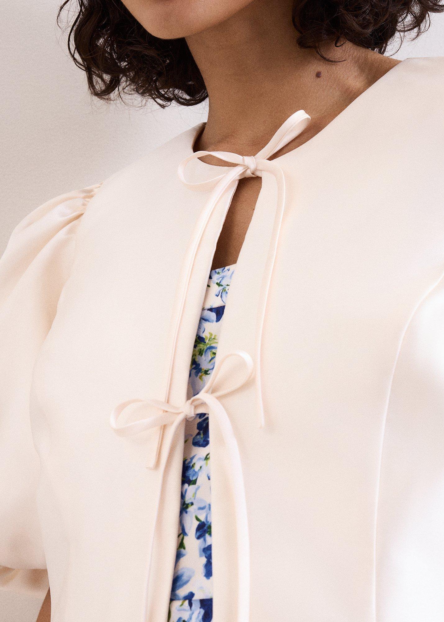 Paulina Cream Puff Sleeve Jacket