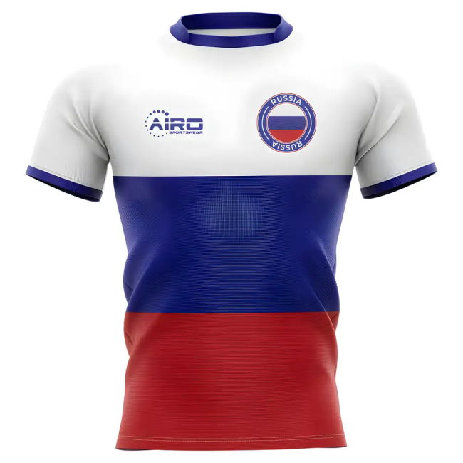 Authentic 2025-2026 Russia Flag Concept Rugby Shirt - Womens