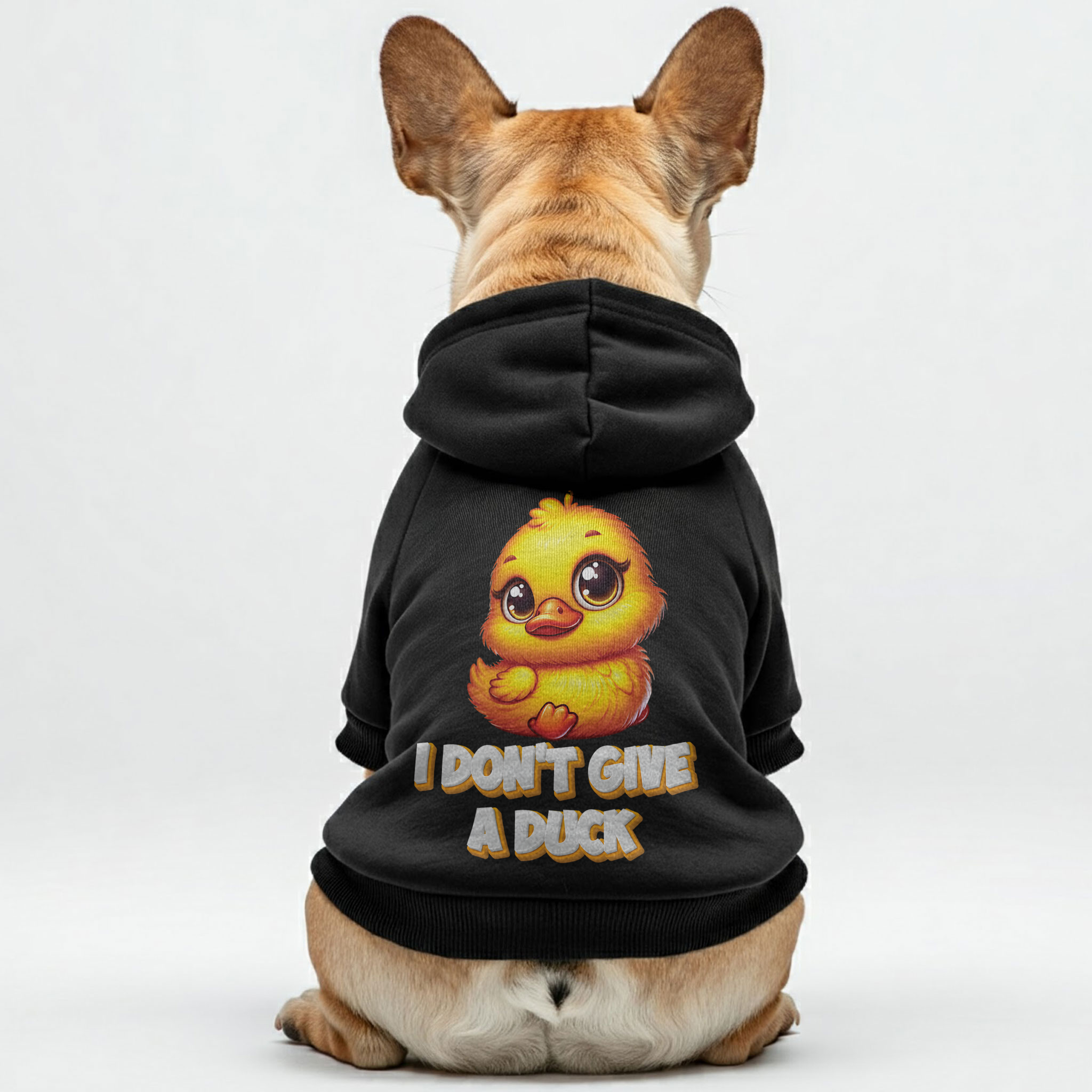 French Bulldog I Don't Give A Duck Personalized French Bulldog Hoodies