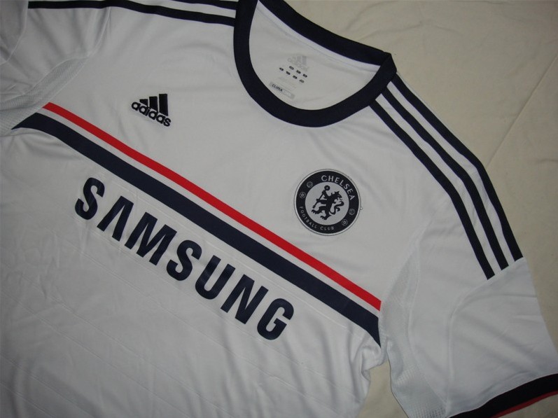 13-14 Chelsea Away White Jersey KitShirtShort - Official Replica 1169