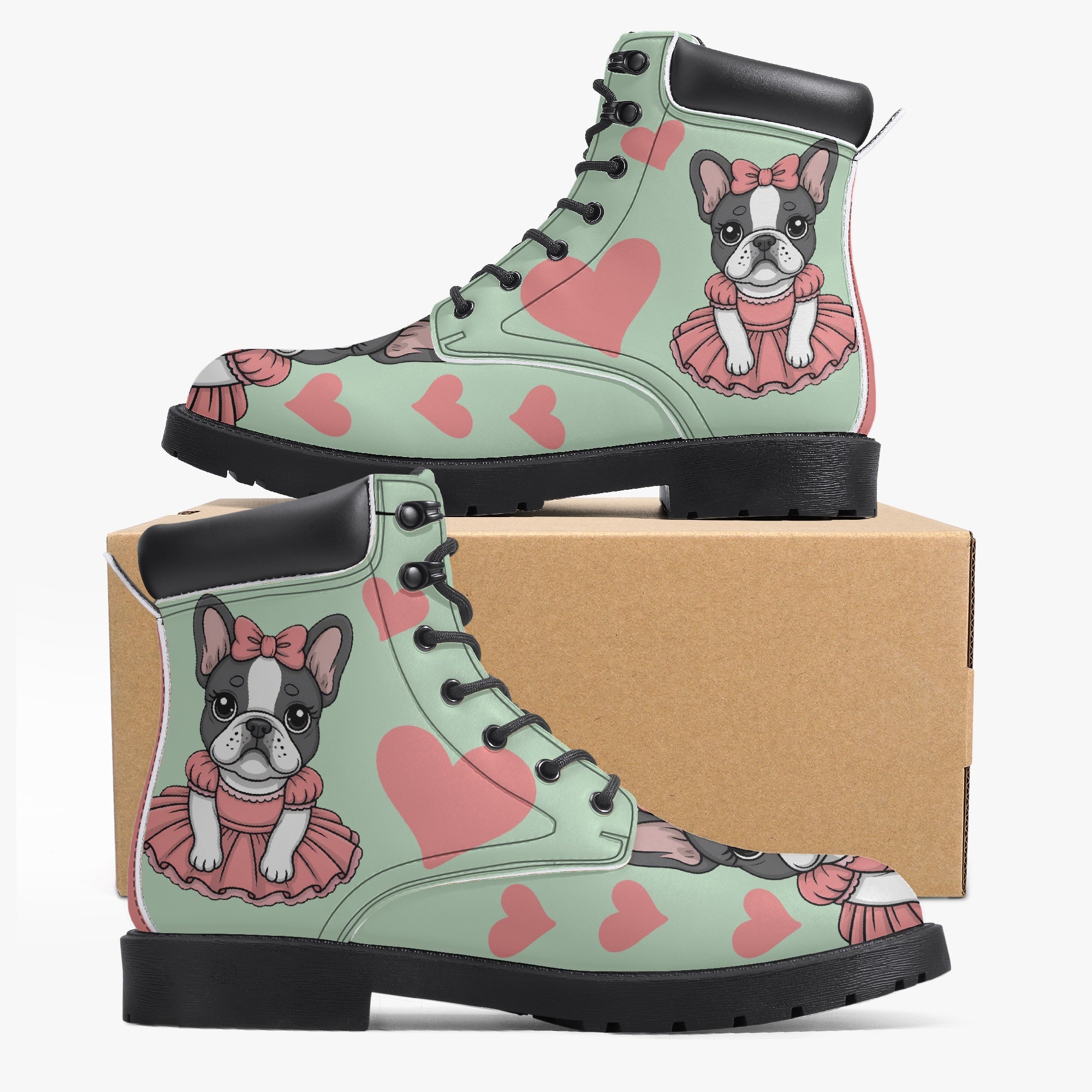 Stormi - Bulldog Inspired Casual Leather Boot Indoor Comfort