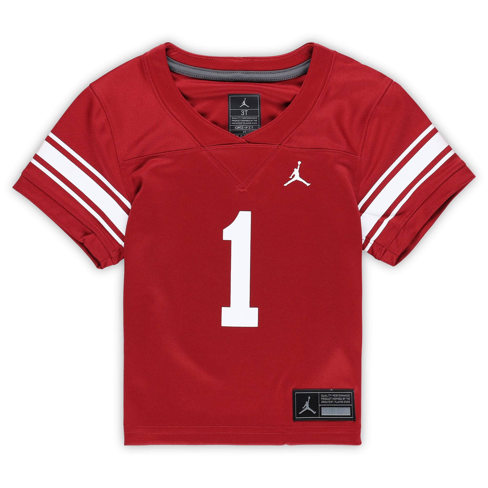 Toddler #1 Crimson Oklahoma Sooners Alternate Football Jersey