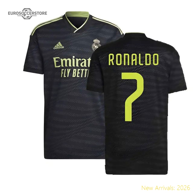 Real Madrid Third Premium Jersey Ronaldo Premium Fabric