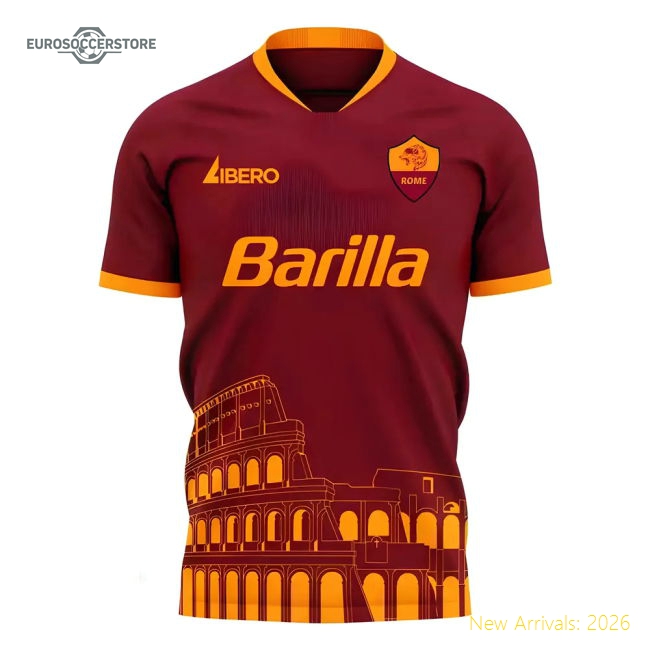 Roma 2025-2026 Home Concept Football Kit (Libero) - Womens