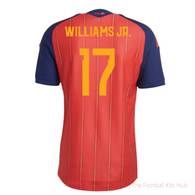 2026-2027 Spain Authentic Home Shirt (Williams Jr. 17)