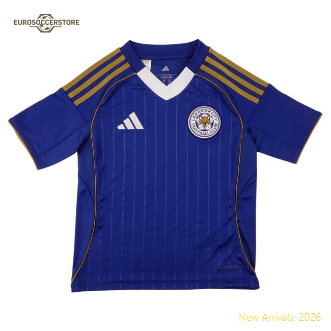 Leicester City Children 2025 Home Jersey Shirt Football Fan Match Day Game Day Apparel