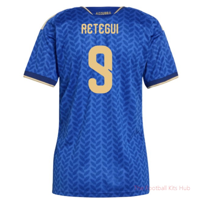 2026-2027 Italy Home Shirt (Womens) (Retegui 9)