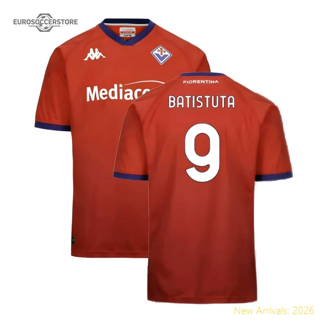 2024-2025 Fiorentina Third Soccer Shirt (Batistuta 9) Match Replica
